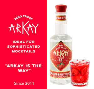 Arkay Strawberry Vodka Zero Proof Spirits