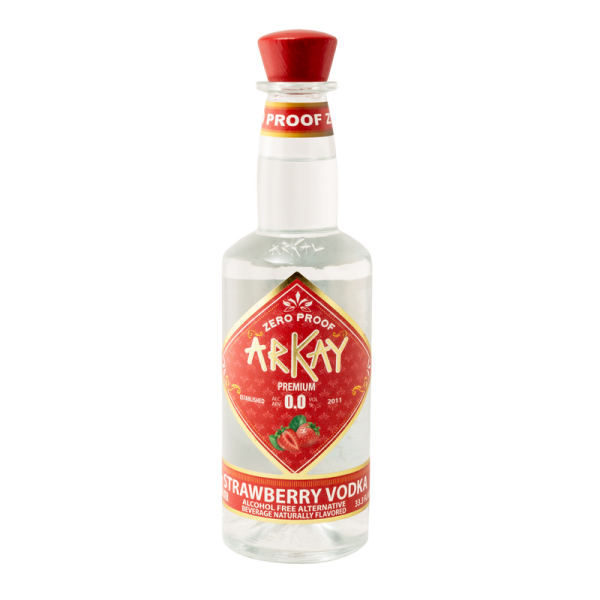 Arkay Strawberry Vodka Zero Proof Spirits / 1 Litro